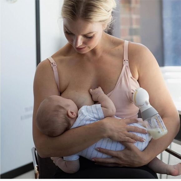 Bravado NWT Designs Hands Free Pumping Bra & Nursing Bra 2 in 1 Black Size M - Picture 5 of 5